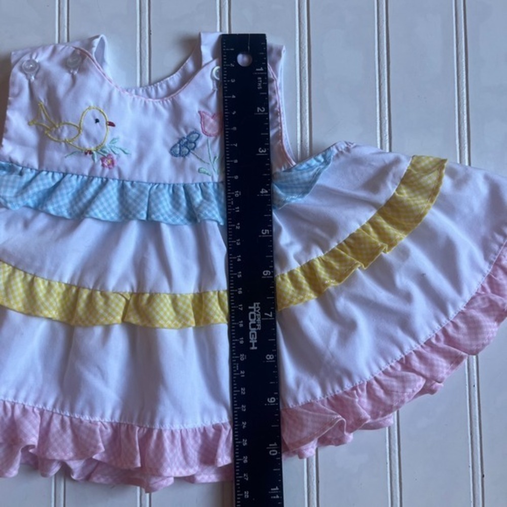 Vintage Baby Girl 3-6M Clothing Bundle Carter's Dresses Sunsuit Spring Lot - Picture 7 of 16